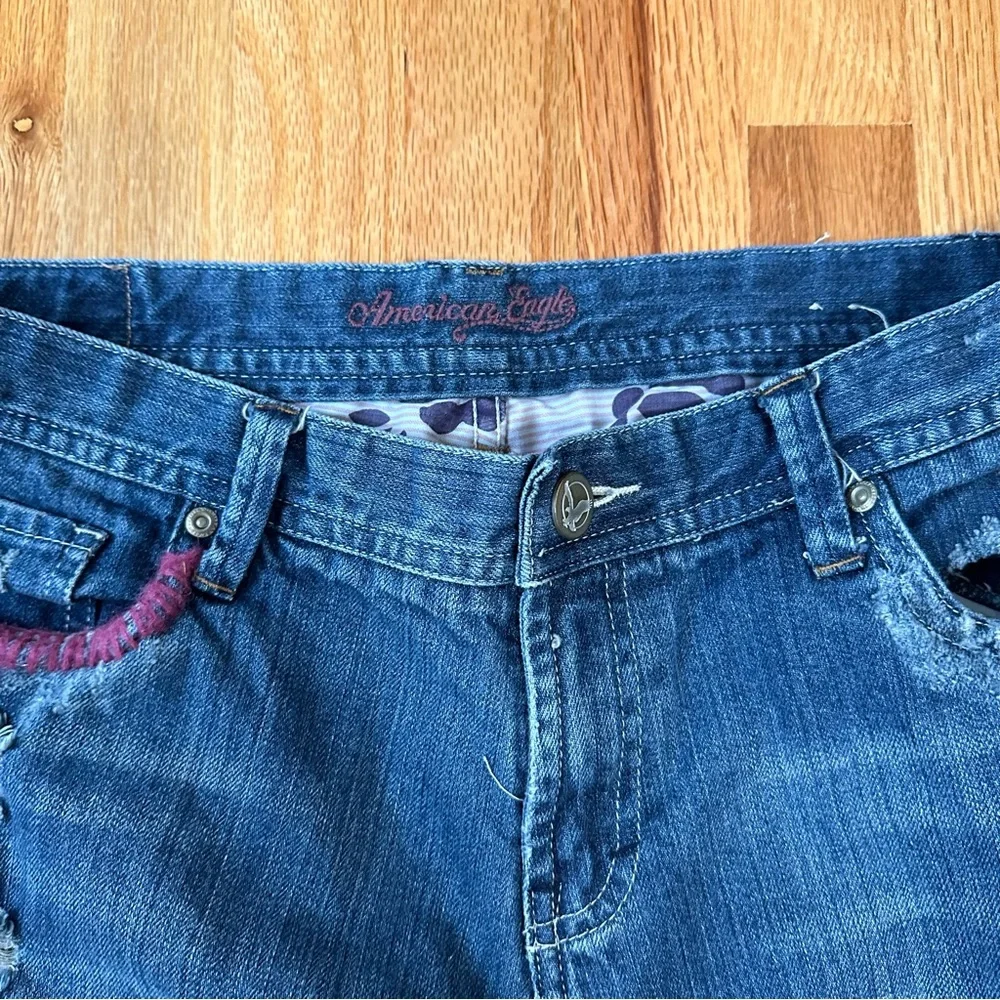 American Eagle AE Hipster Skinny Jeans - Distressed